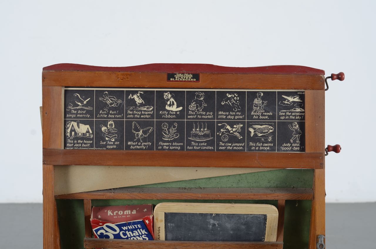 Litho Plate Slated Blackboard by Richmond School Furniture Co.