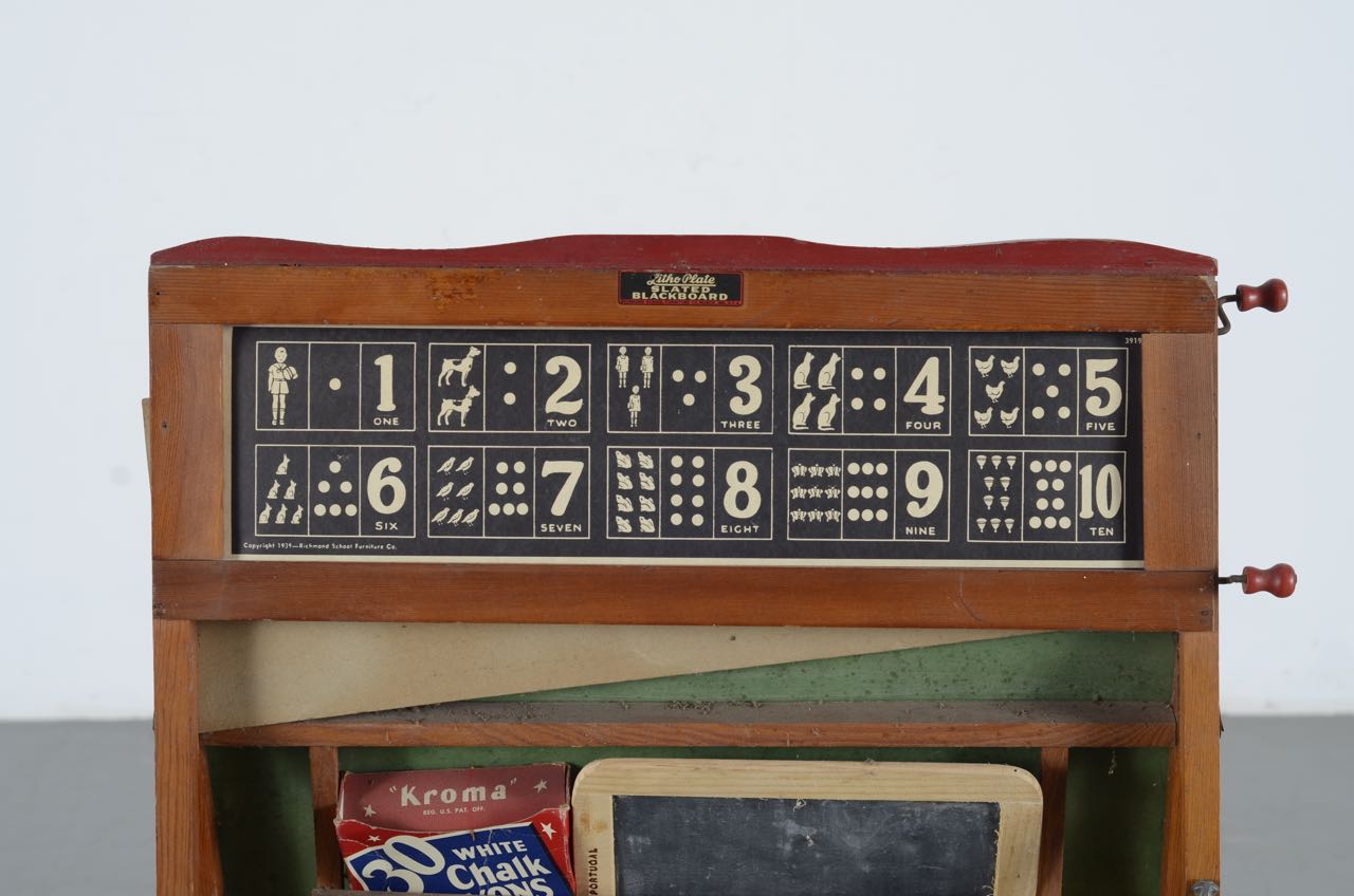 Litho Plate Slated Blackboard by Richmond School Furniture Co.