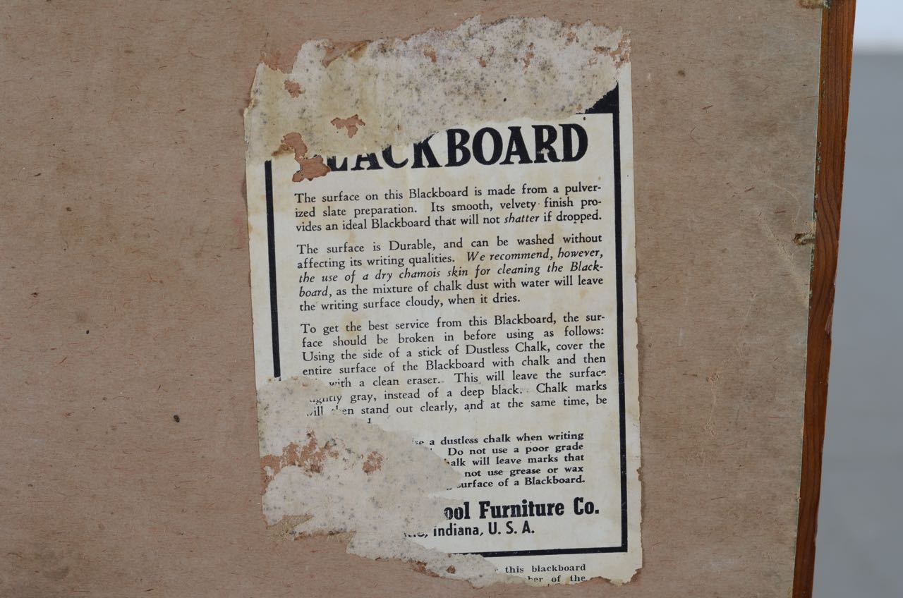 Litho Plate Slated Blackboard by Richmond School Furniture Co.