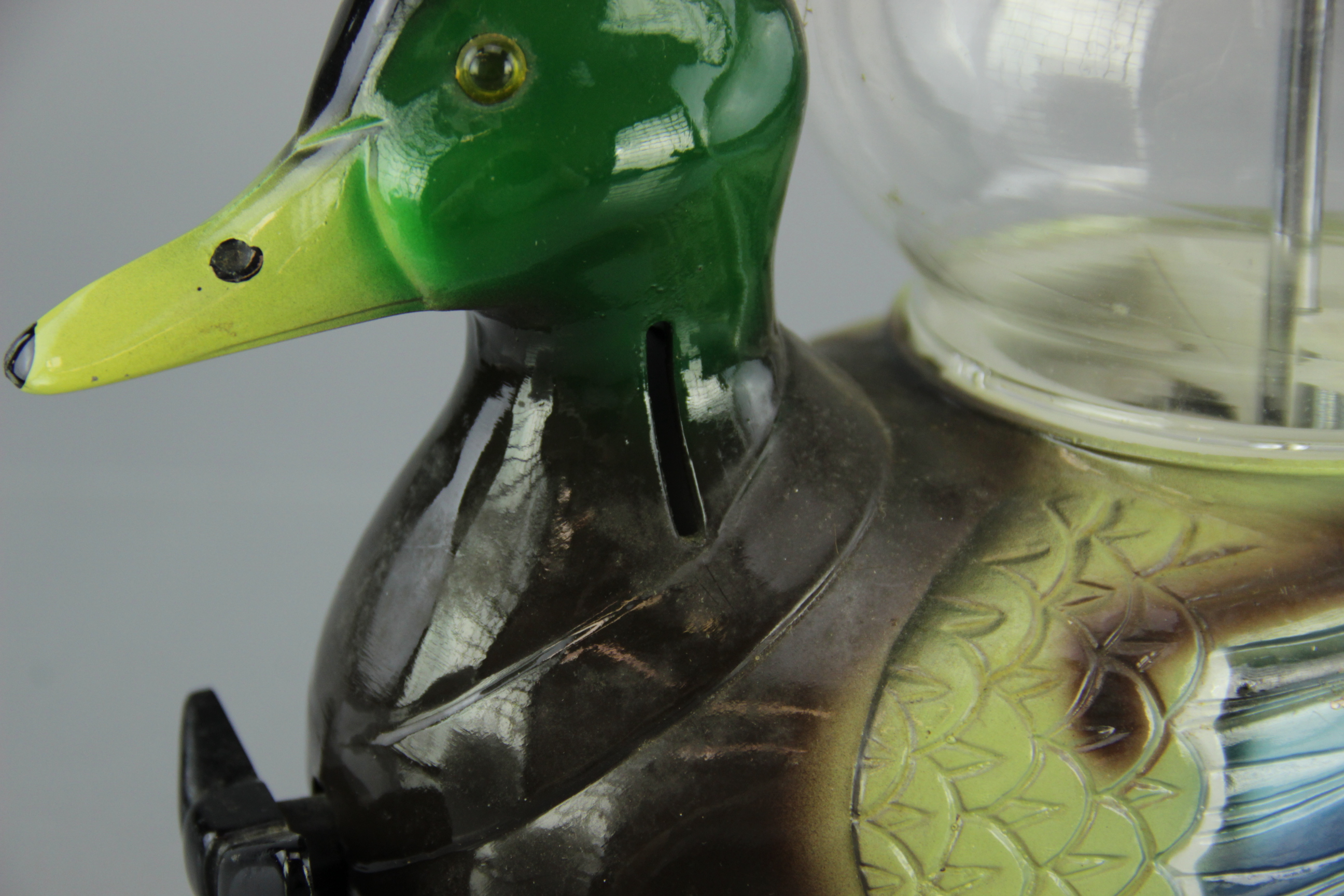 Enameled Metal Mallard Duck Gumball Machine by Carousel