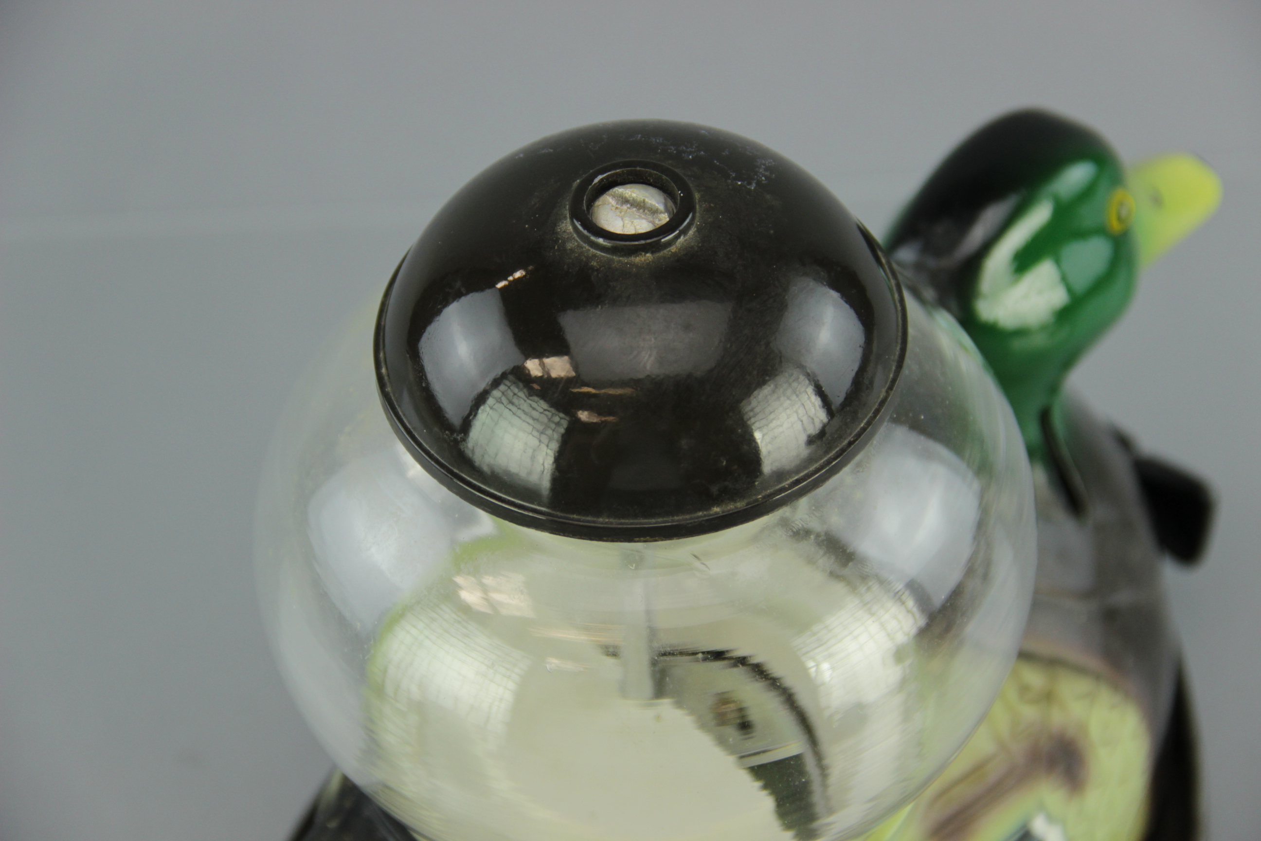 Enameled Metal Mallard Duck Gumball Machine by Carousel