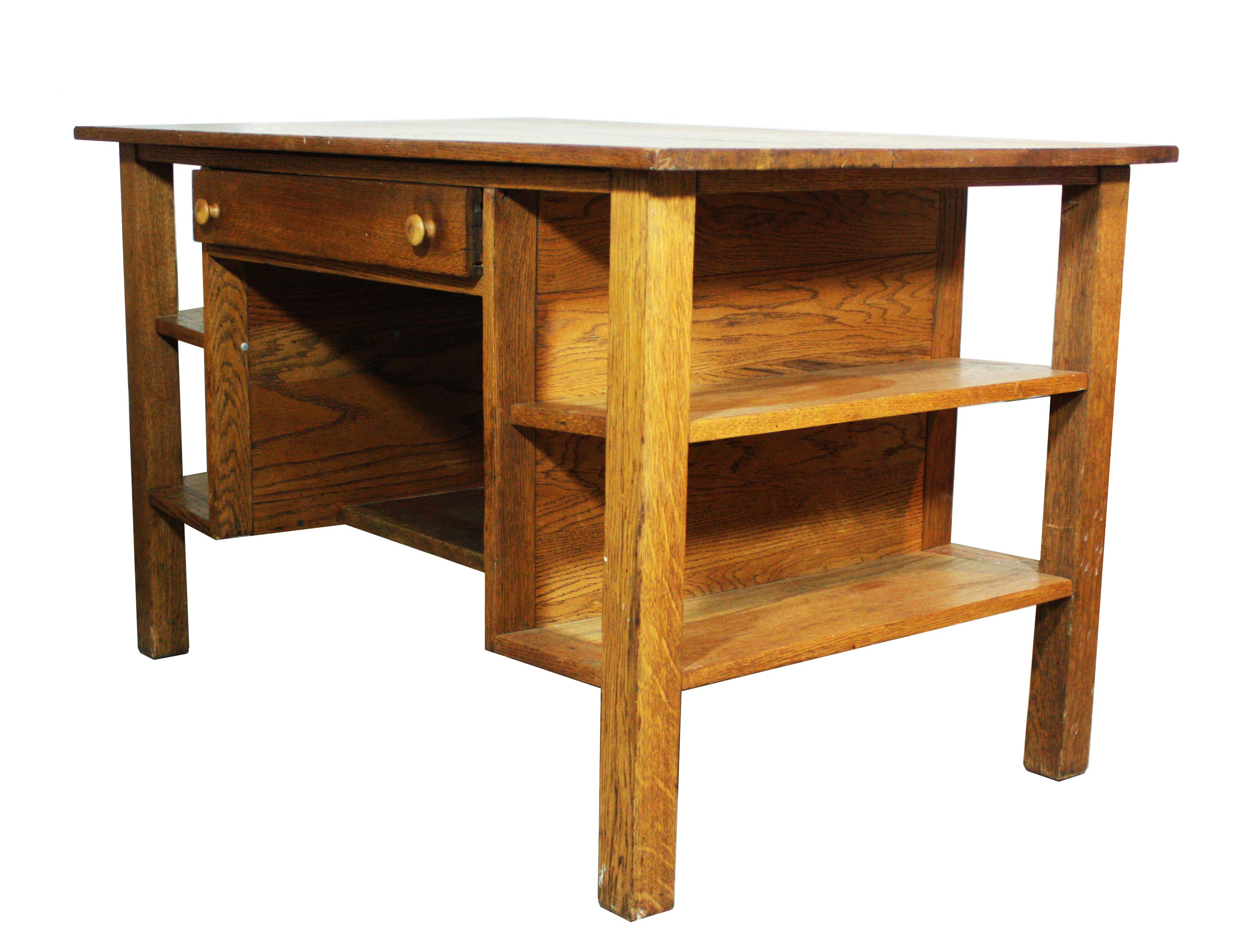 Mission Style Oak Desk