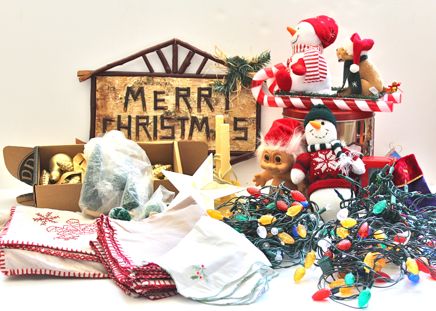 Eclectic Collection of Christmas Decorations