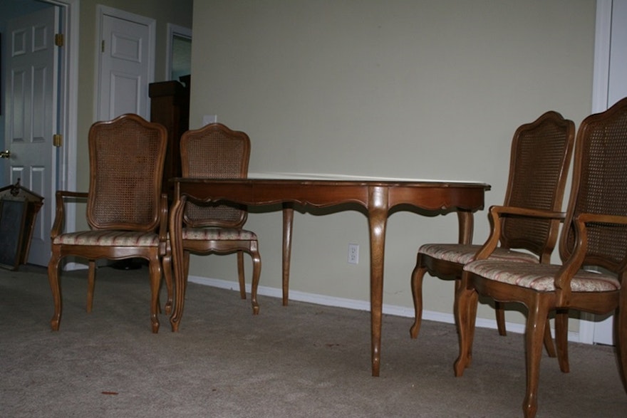 Thomasville Dining Table with Six Chairs