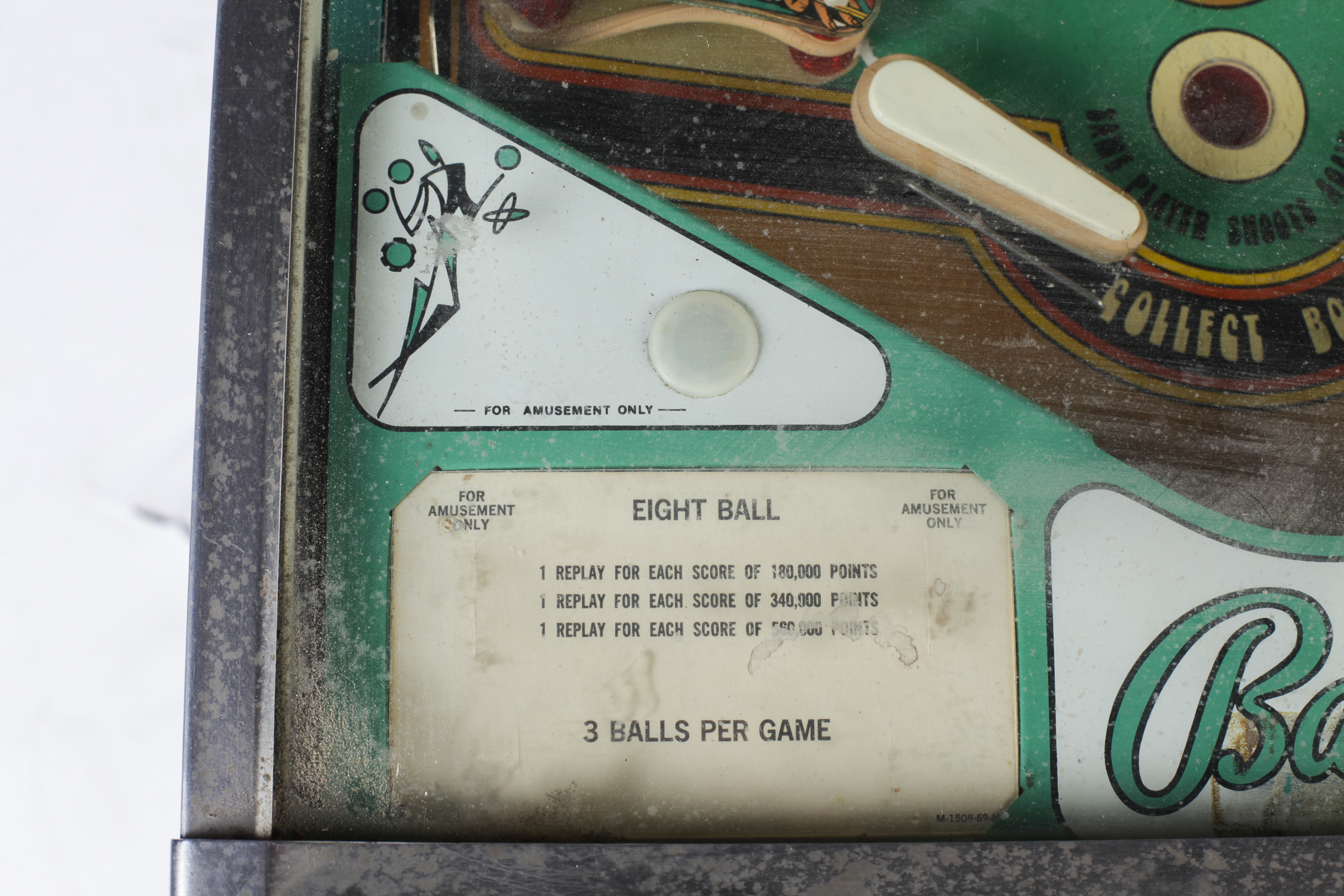 1977 Bally Eight Ball Pinball Machine