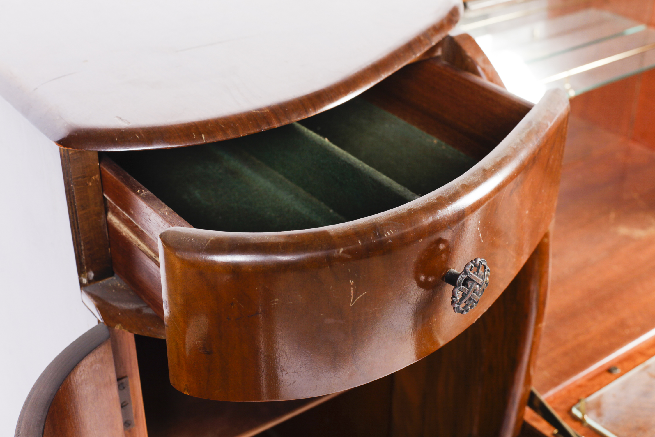 Beautility English Art Nouveau Bar Cabinet