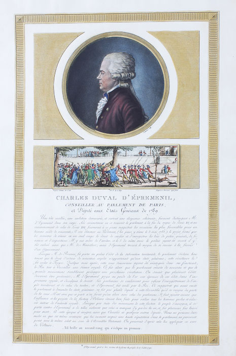 Hand Painted Book Plates of French Gentlemen