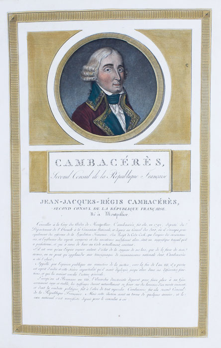 Hand Painted Book Plates of French Gentlemen