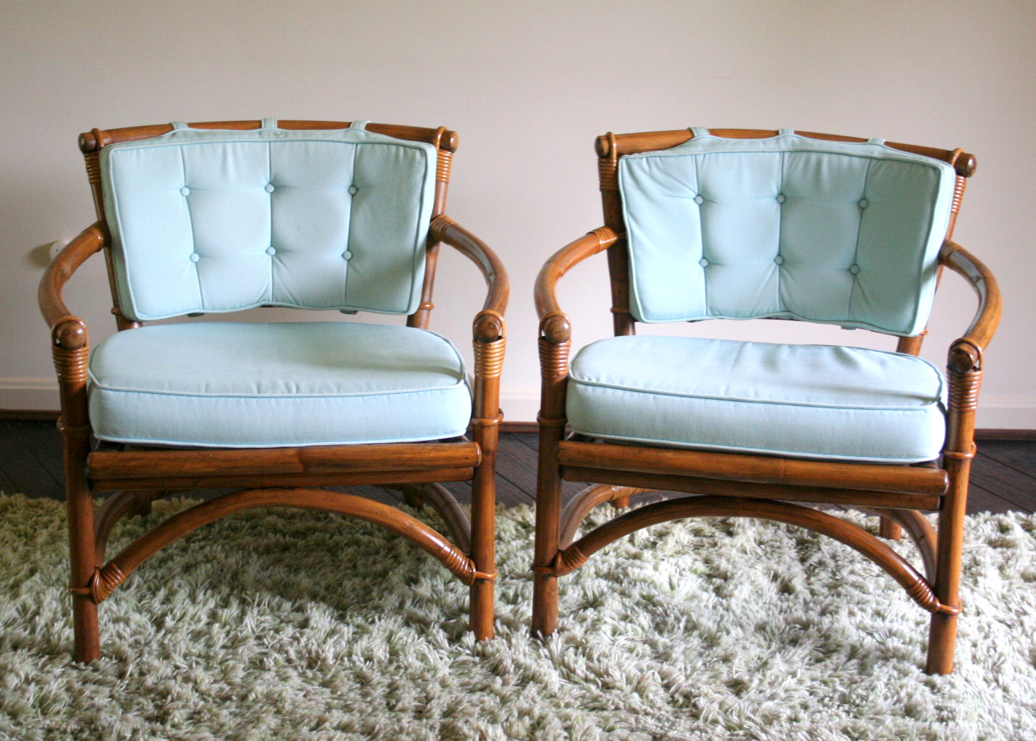 Mid-Century Ficks Reed Bamboo and Rattan Chairs