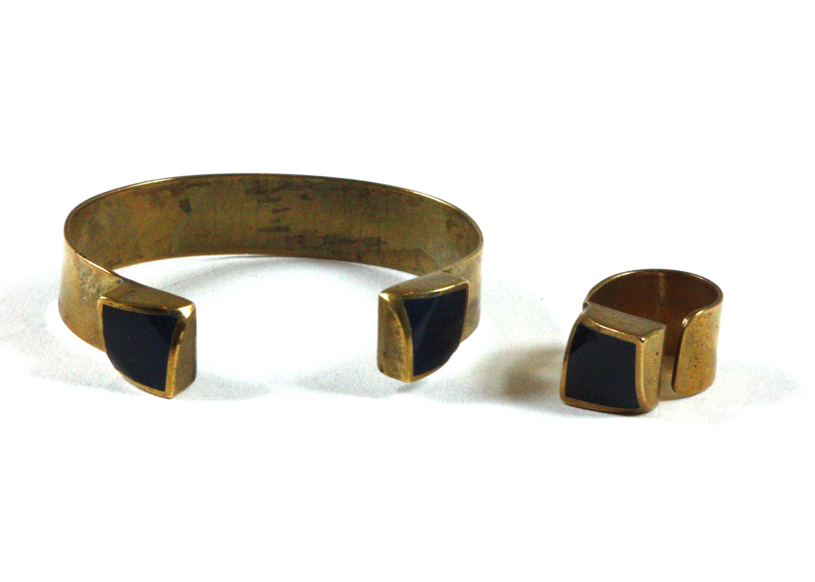 Brass Bracelet and Ring