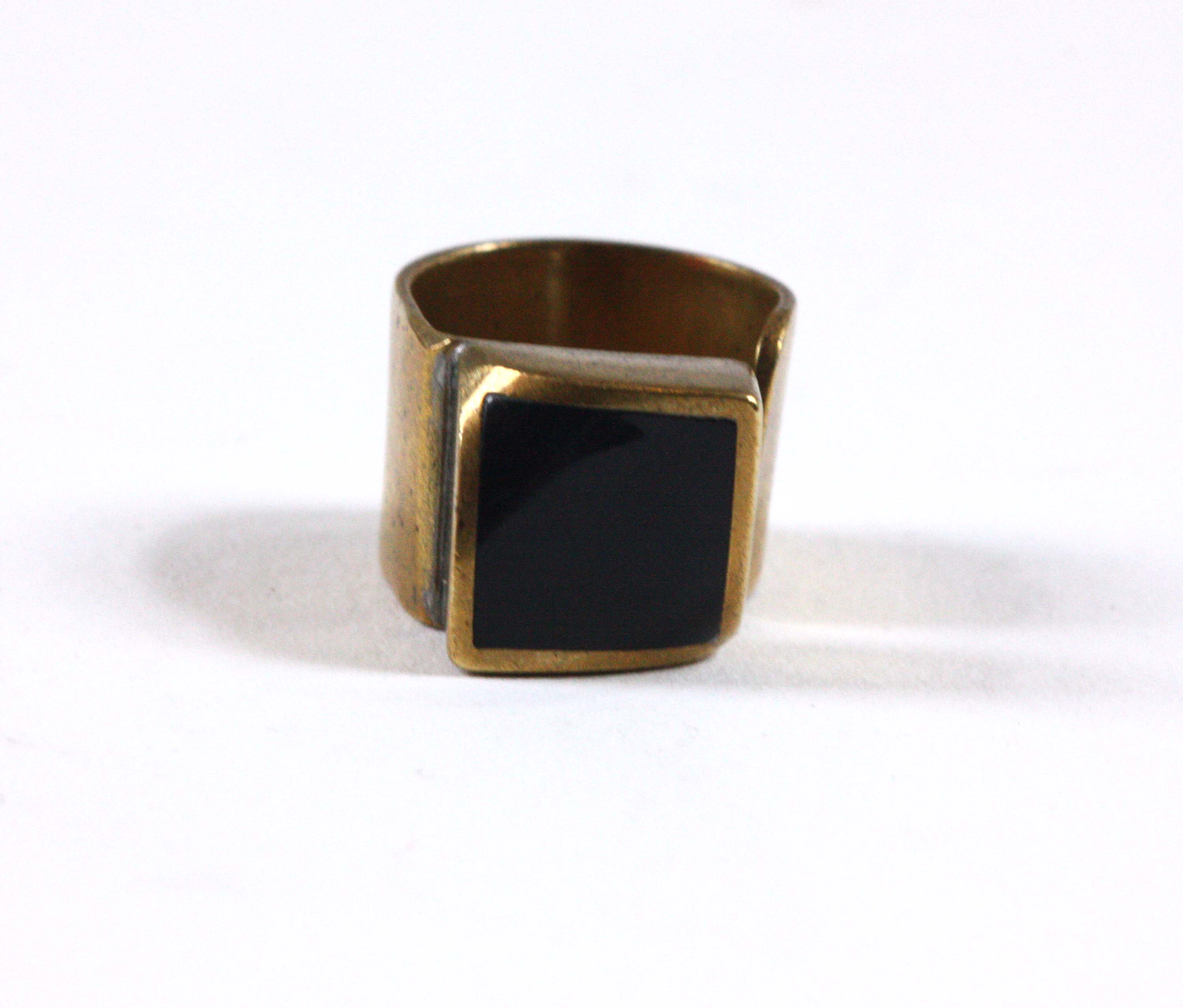 Brass Bracelet and Ring