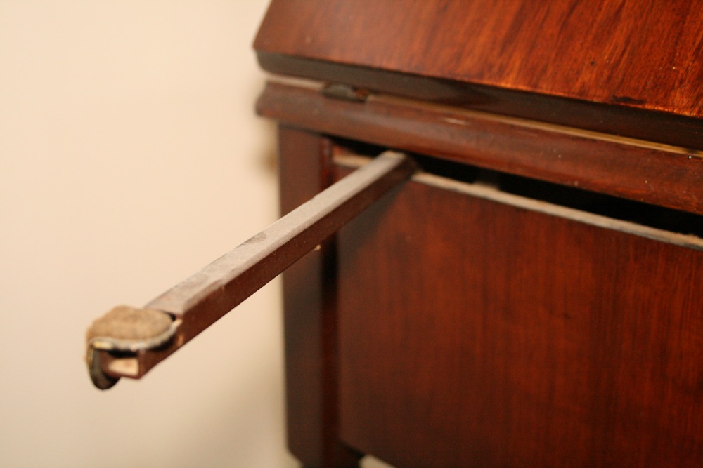 Vintage Singer Sewing Machine and Walnut Cabinet