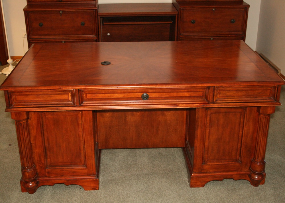 Large Cherry Executive Desk