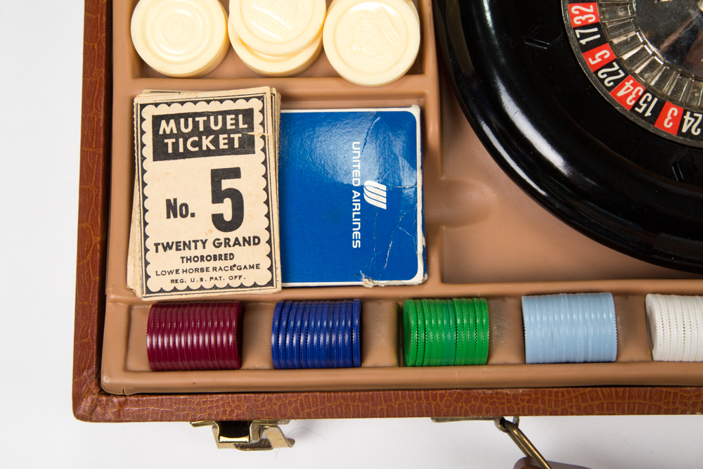Vintage Lowe Casino Games Briefcase