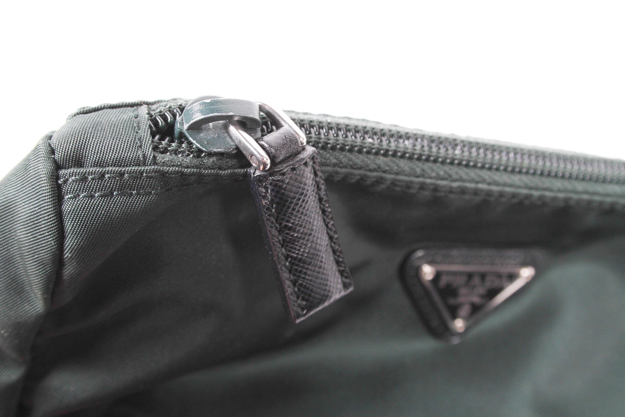 Prada Pouch In Forest Green