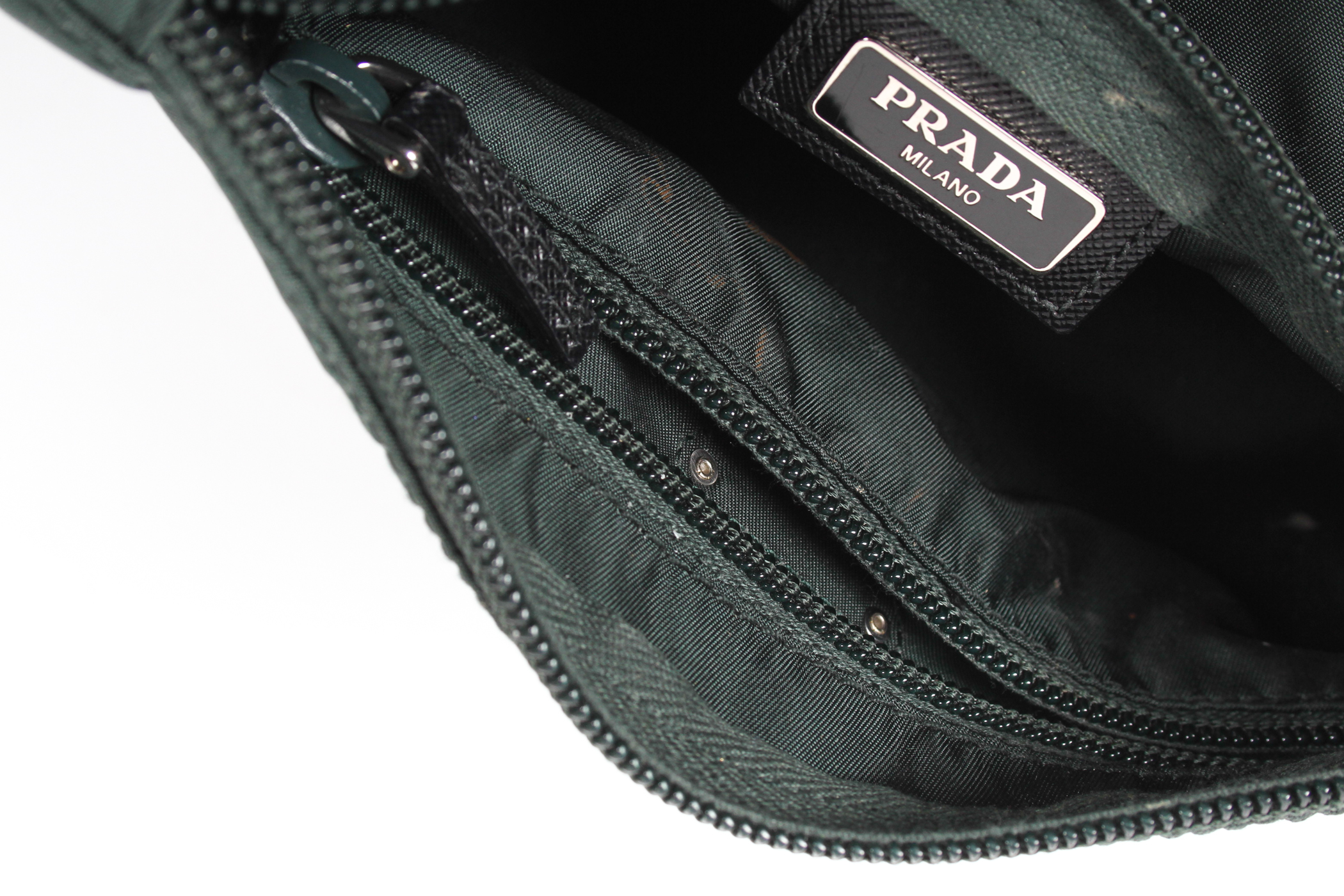 Prada Pouch In Forest Green