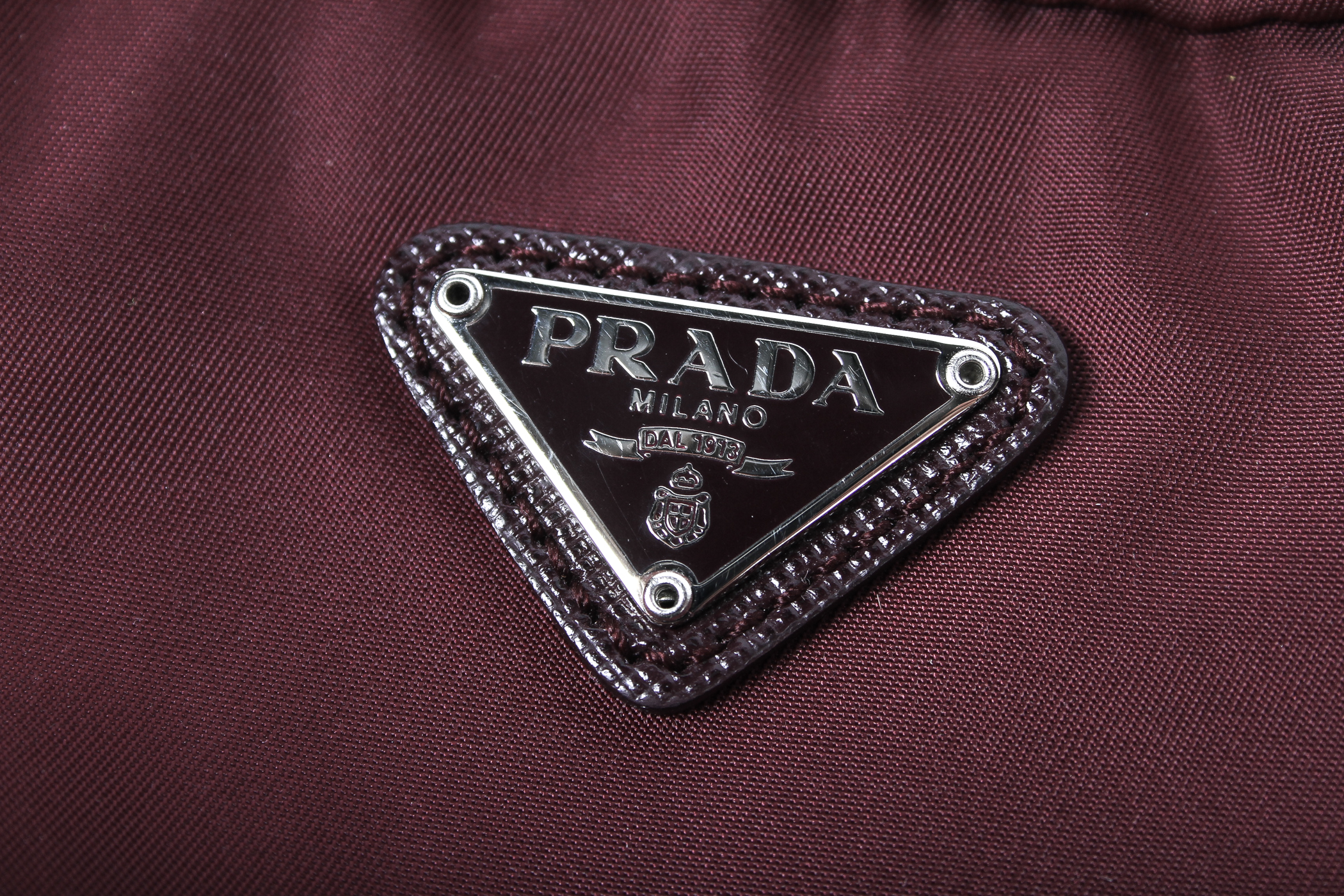 Prada Pouch in Maroon
