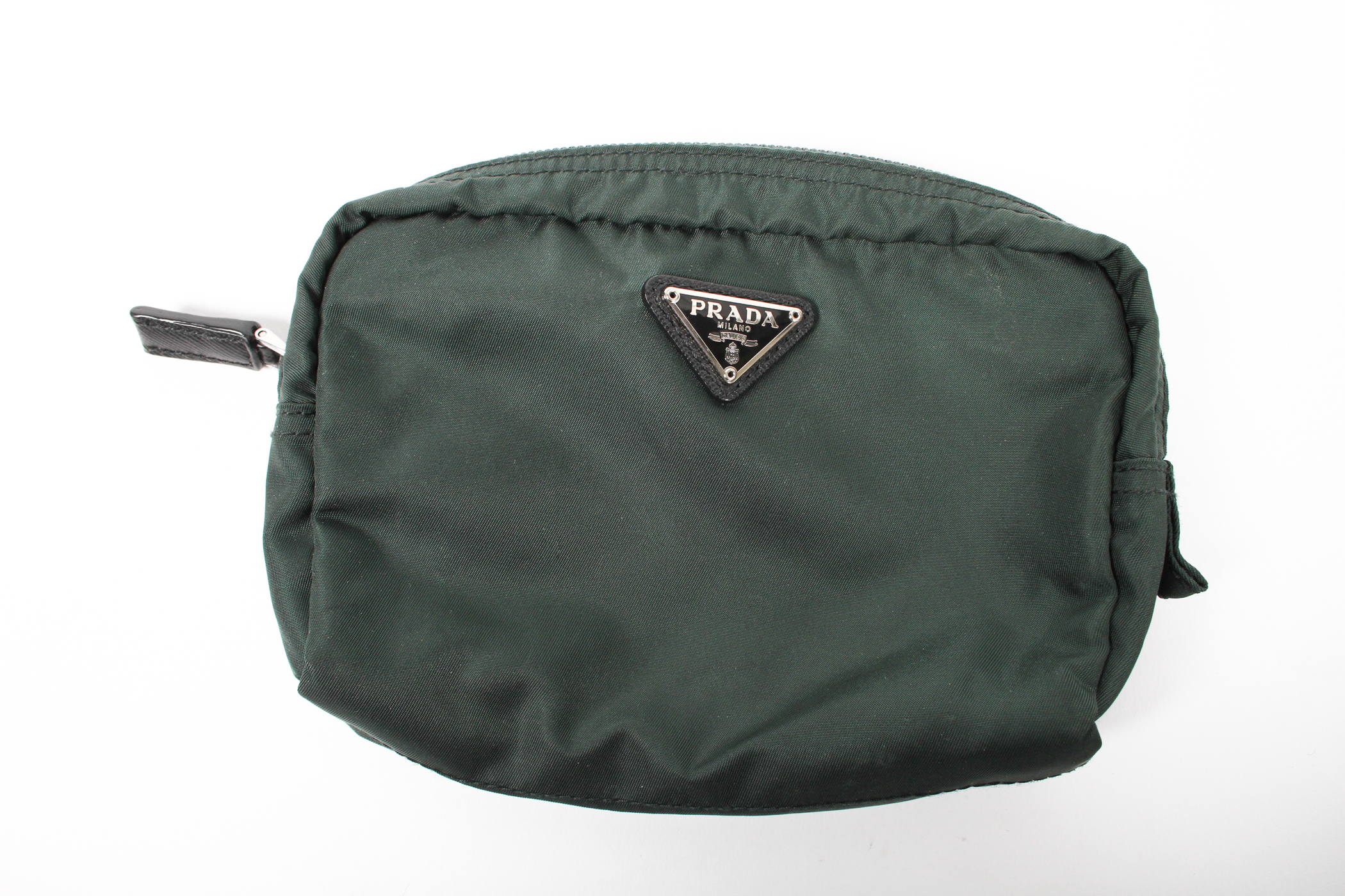 Prada Pouch In Forest Green