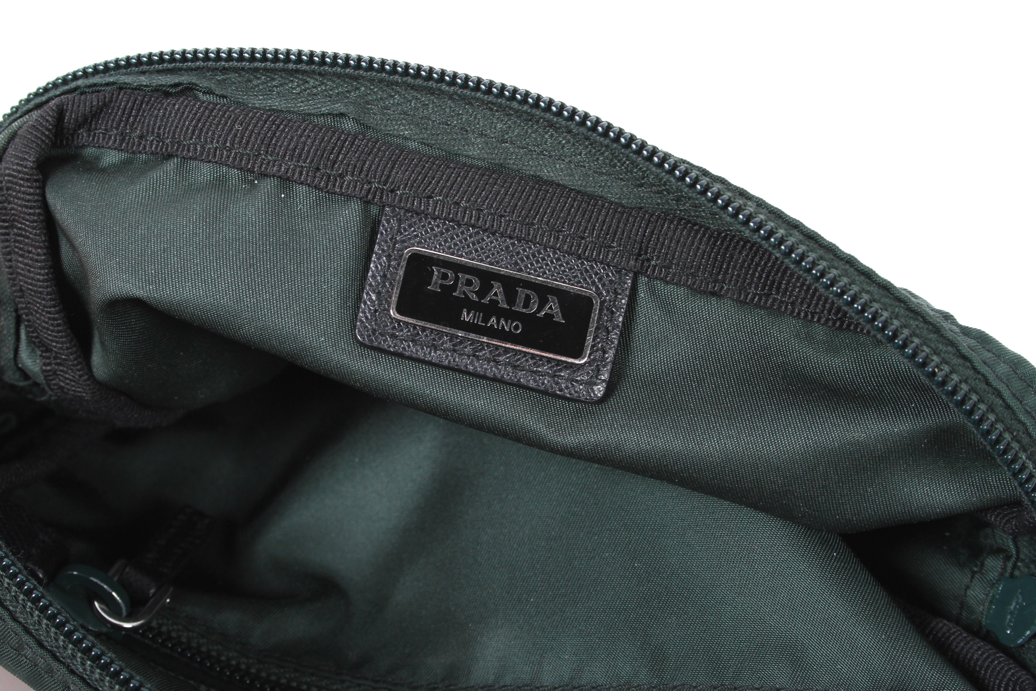 Prada Pouch In Forest Green