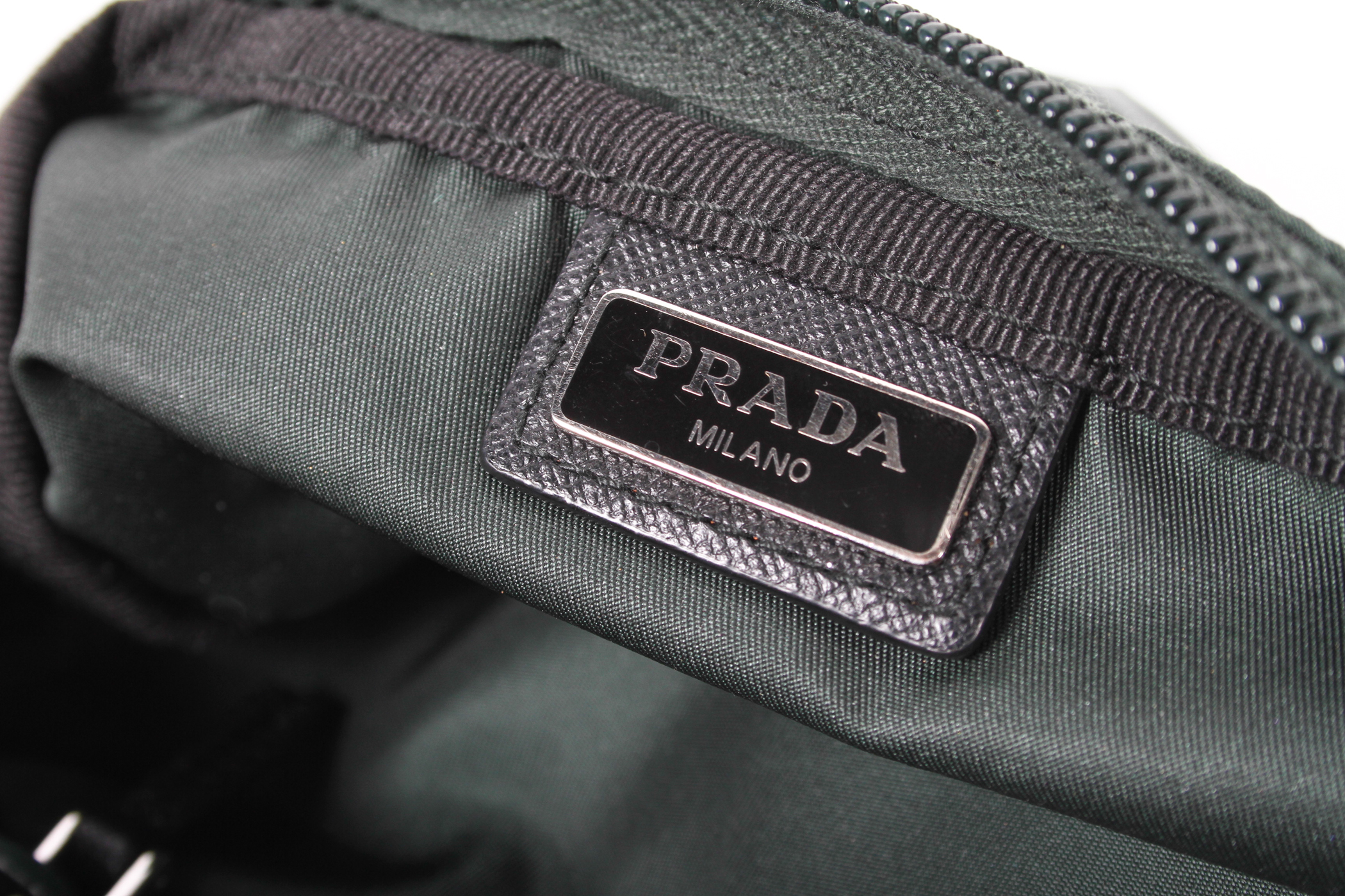 Prada Pouch In Forest Green