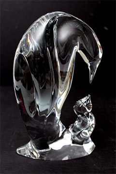 Baccarat Penguin and Baby