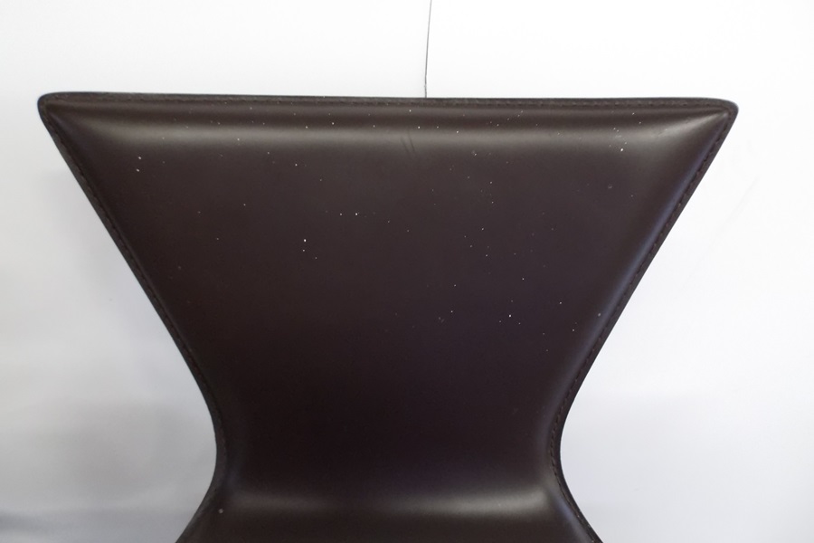 Vintage Italian Leather Bar Stools