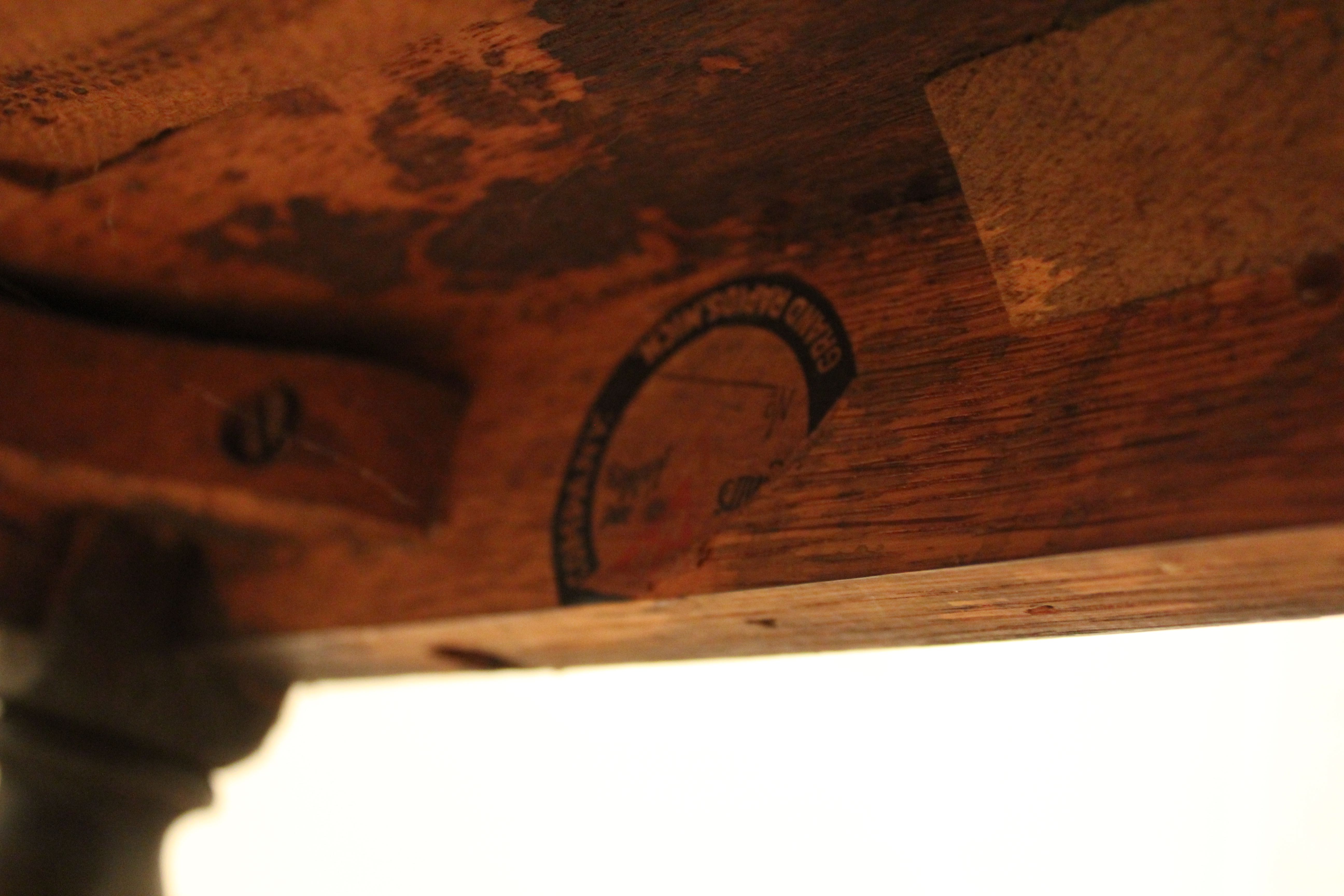 Antique Oak "North Wind" Face Chair