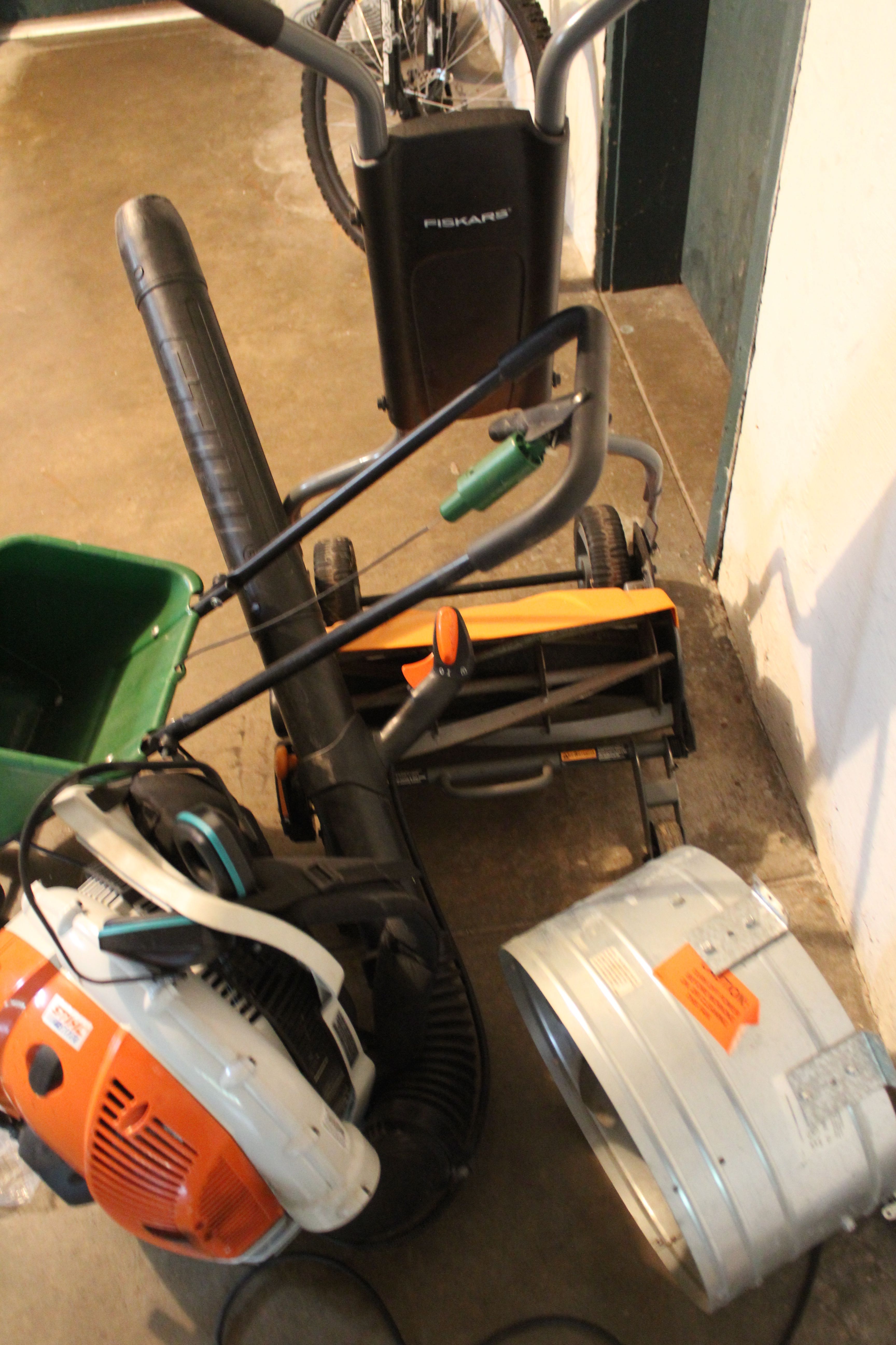 Stihl BR600, Fiskars Reel Mower and More