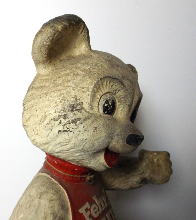 Vintage Fehr's Beer Chalk Bear Advertising Figurine
