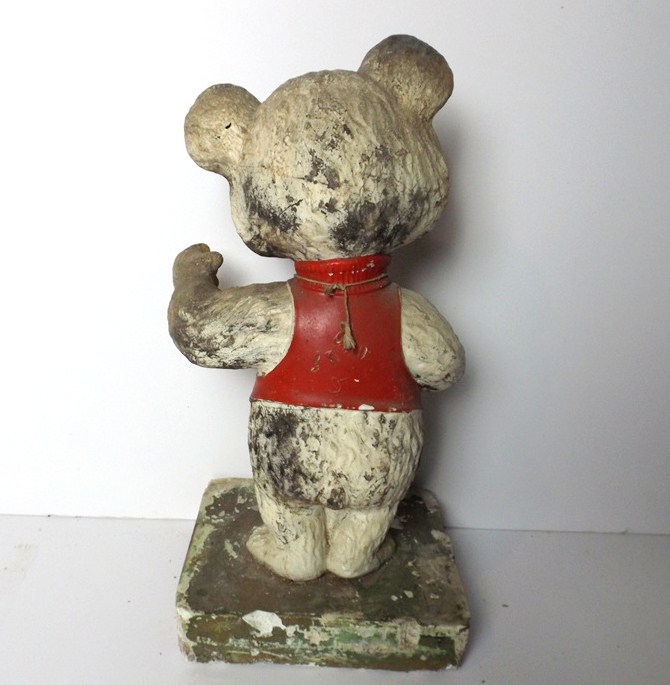 Vintage Fehr's Beer Chalk Bear Advertising Figurine
