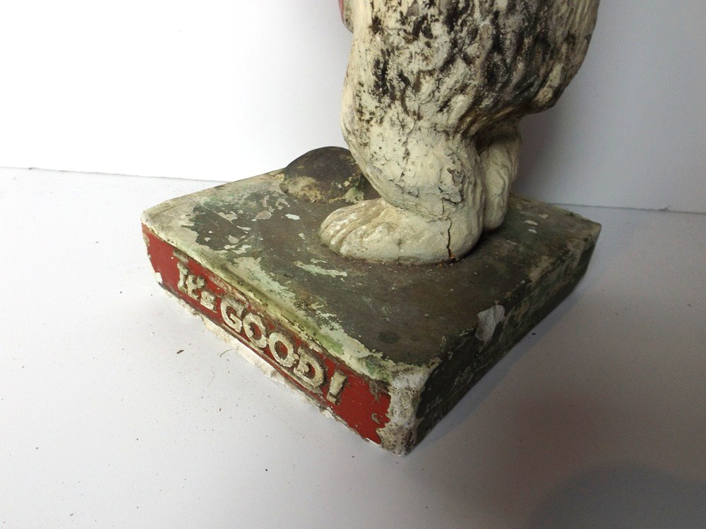 Vintage Fehr's Beer Chalk Bear Advertising Figurine