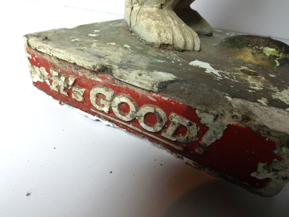 Vintage Fehr's Beer Chalk Bear Advertising Figurine