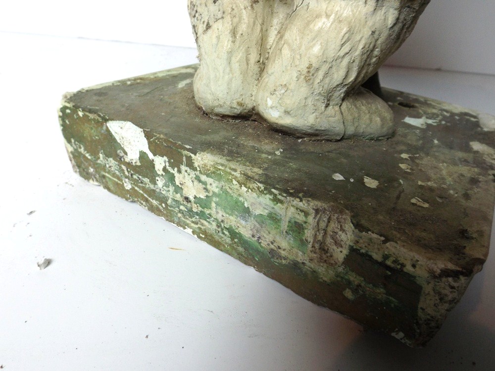 Vintage Fehr's Beer Chalk Bear Advertising Figurine