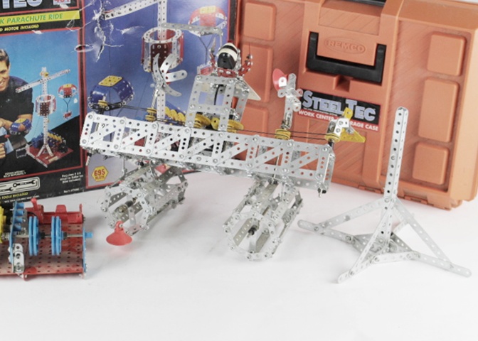 Newer Erector and Steel Tec Building Sets