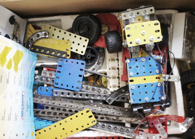 Newer Erector and Steel Tec Building Sets