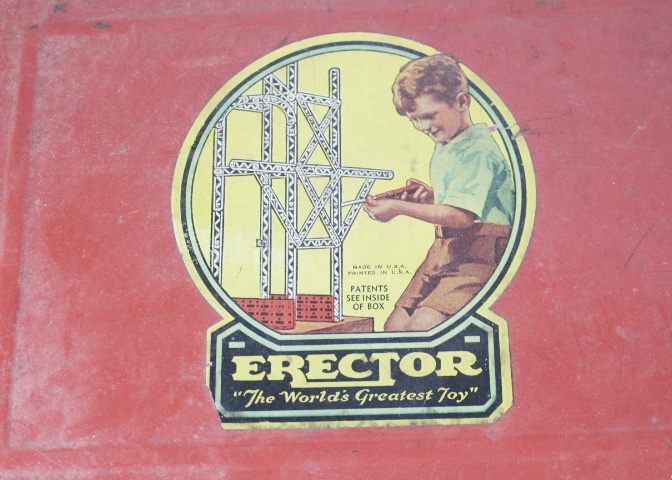 1936 Sensational New Erector Set-No 7 1/2 Engineer's Set