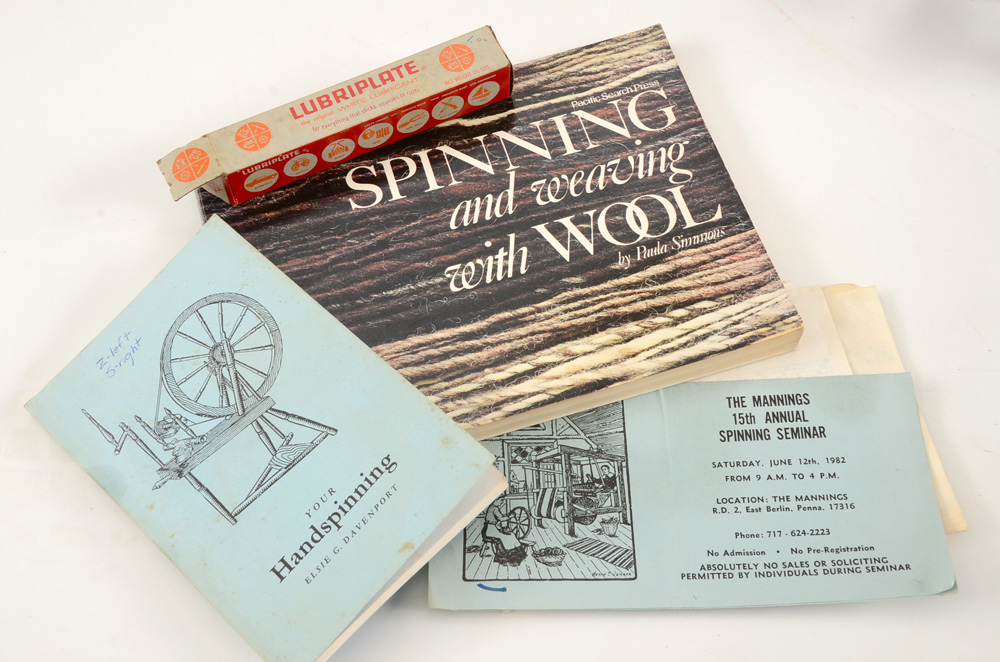 Vintage Haldane Spinning Wheel and Accessories