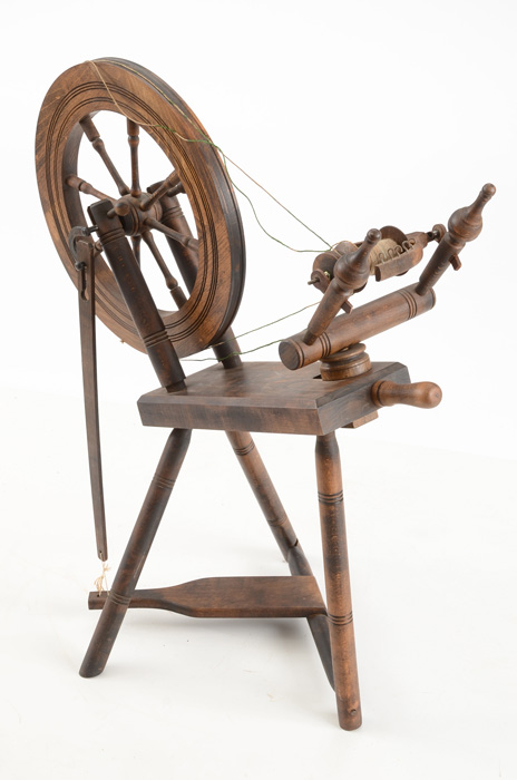 Vintage Haldane Spinning Wheel and Accessories