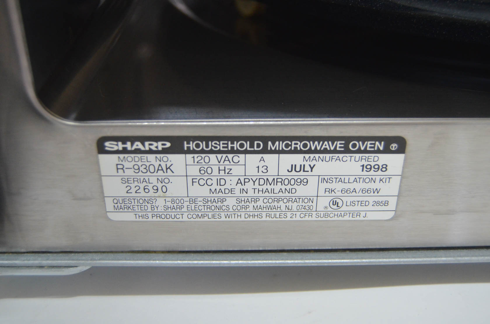Sharp Carousel Microwave