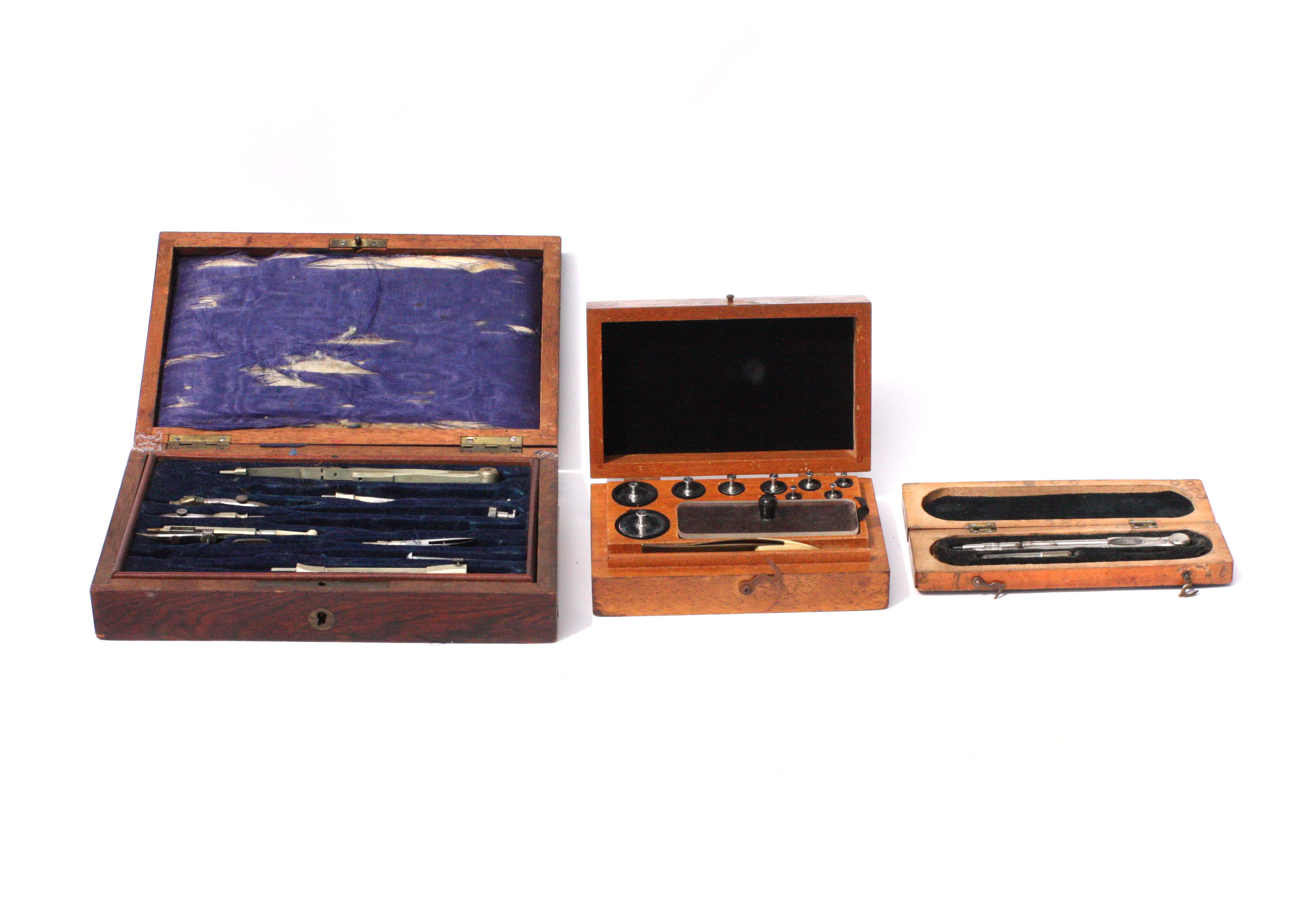 Vintage Compasses and Christian Becker Apothecary Weight Set