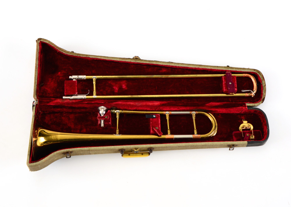 Vintage Getzen Trombone with Original Case