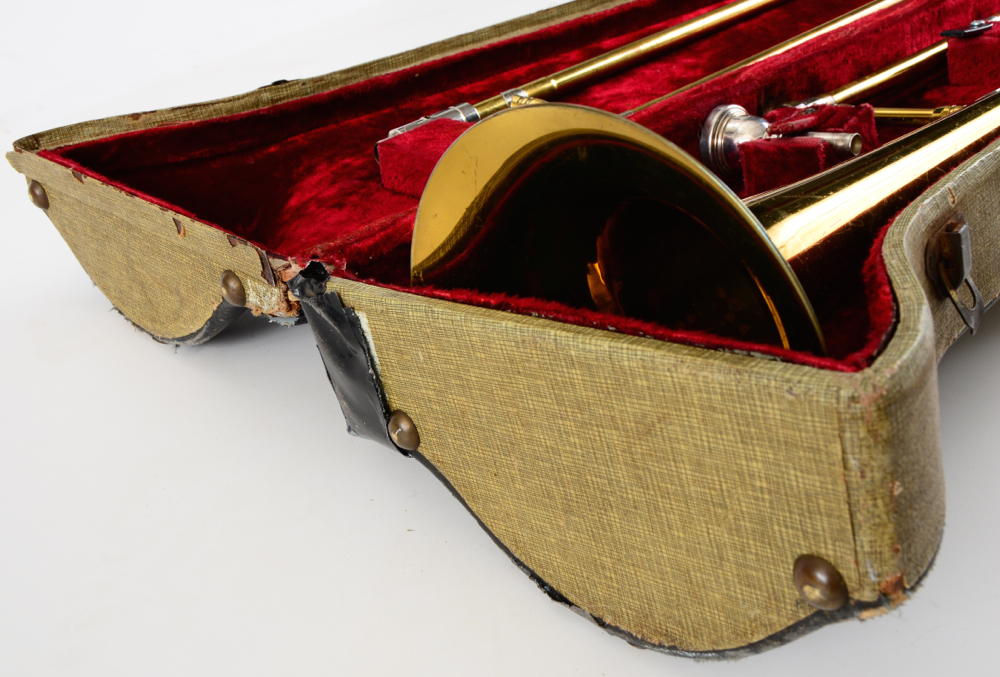 Vintage Getzen Trombone with Original Case