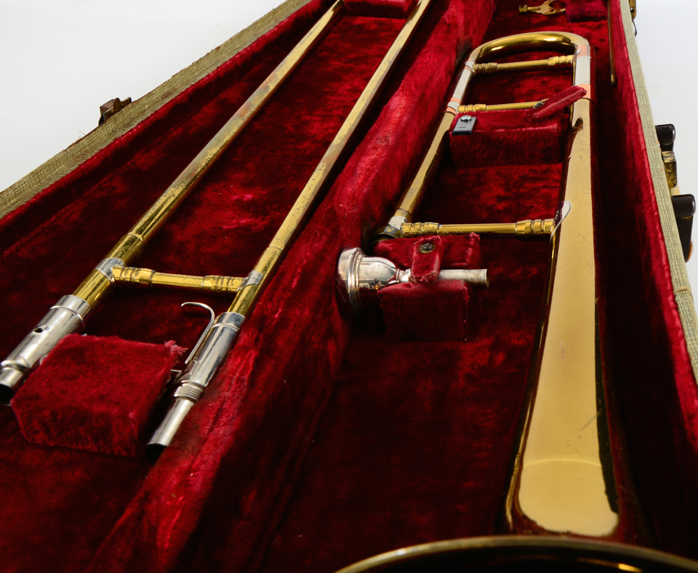 Vintage Getzen Trombone with Original Case