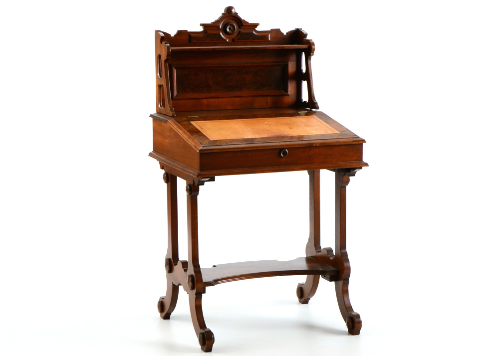 Victorian Eastlake Slant Lid Desk
