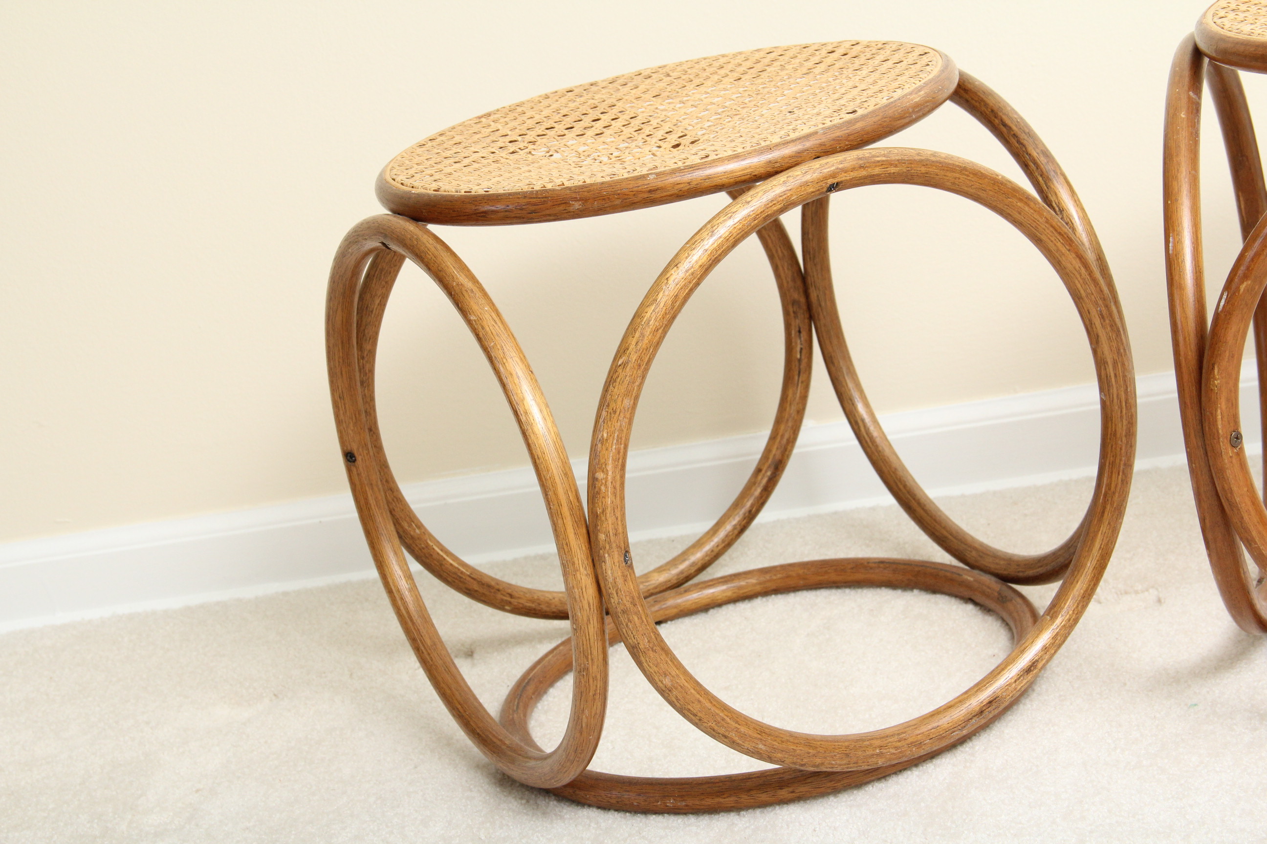 Mid-Century Bentwood Stools