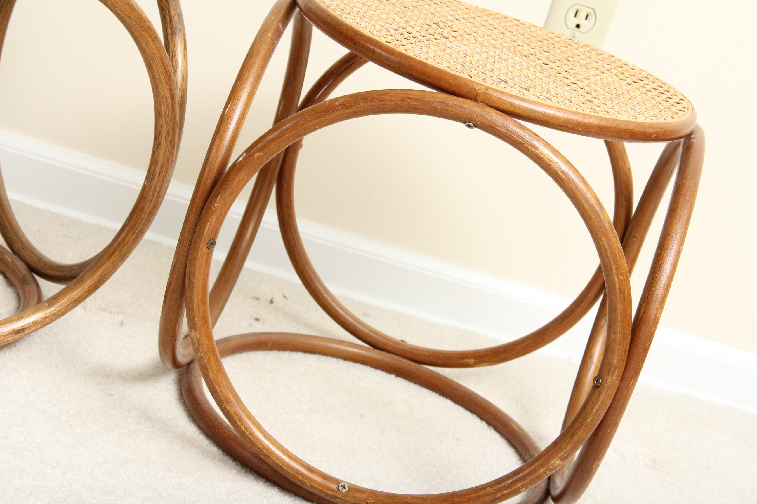Mid-Century Bentwood Stools
