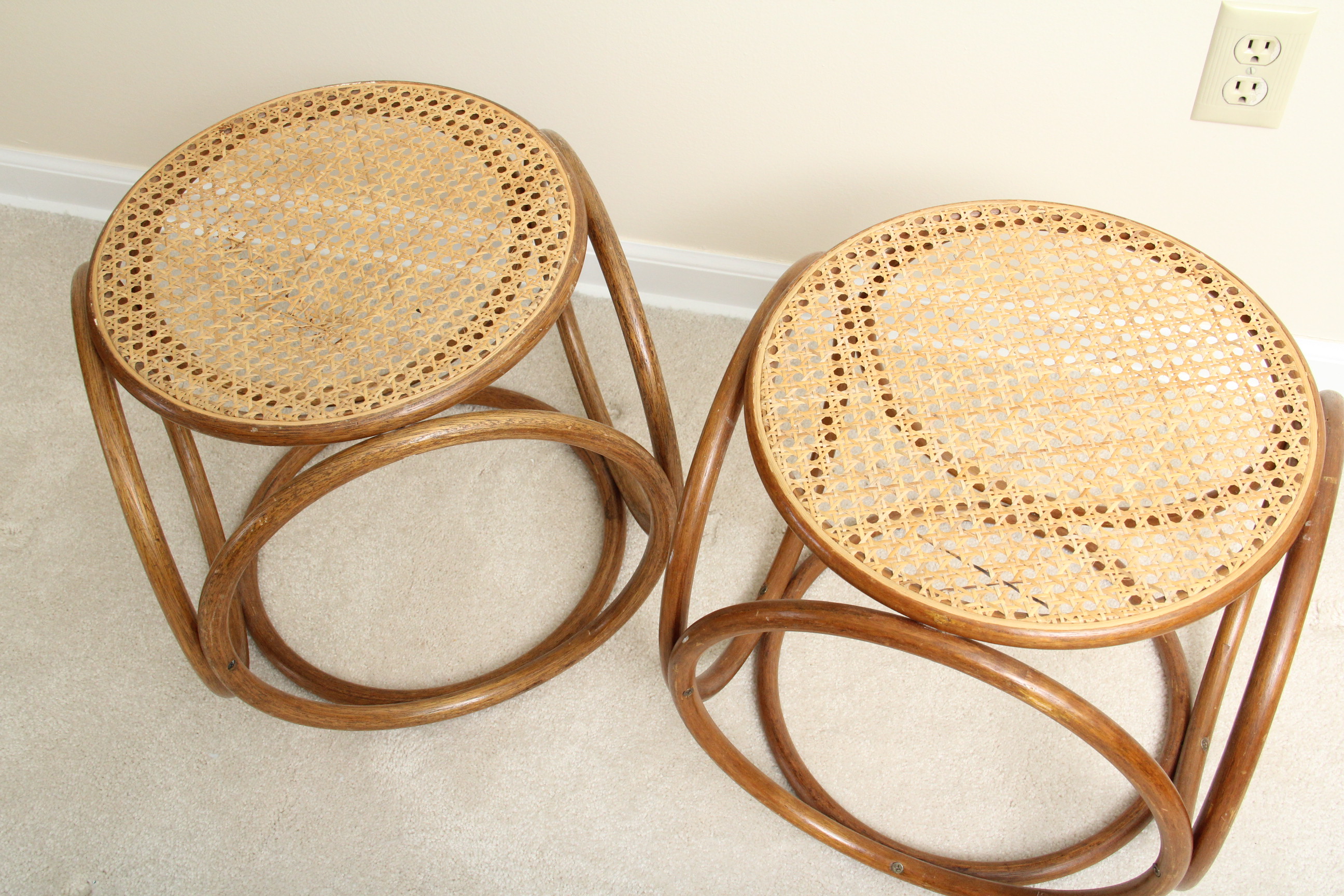 Mid-Century Bentwood Stools