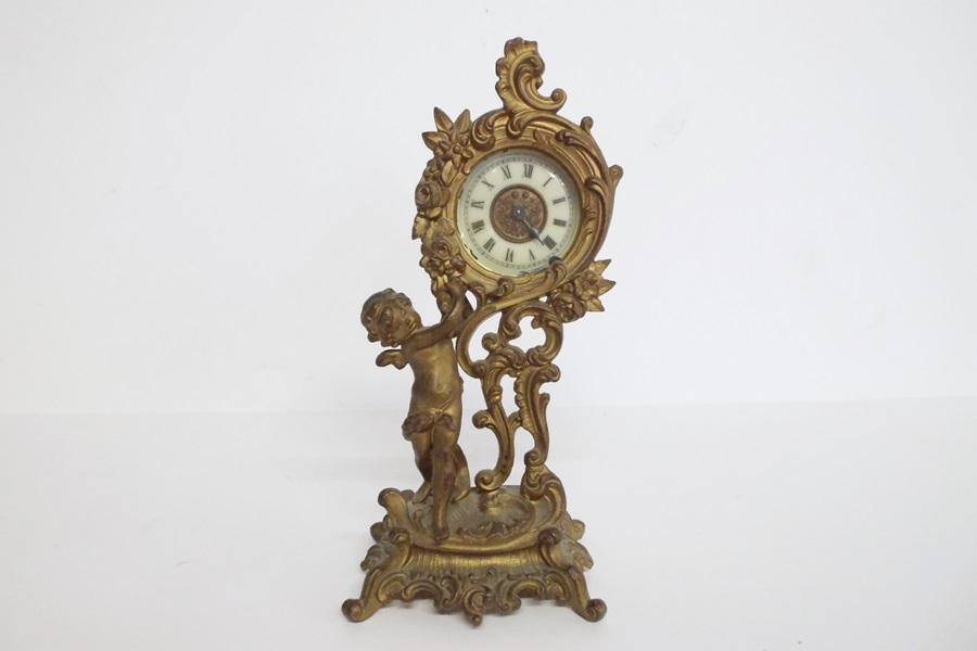 Ansonia Empire Style Cherub Mantel Clock