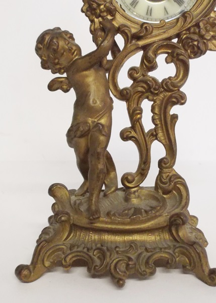 Ansonia Empire Style Cherub Mantel Clock