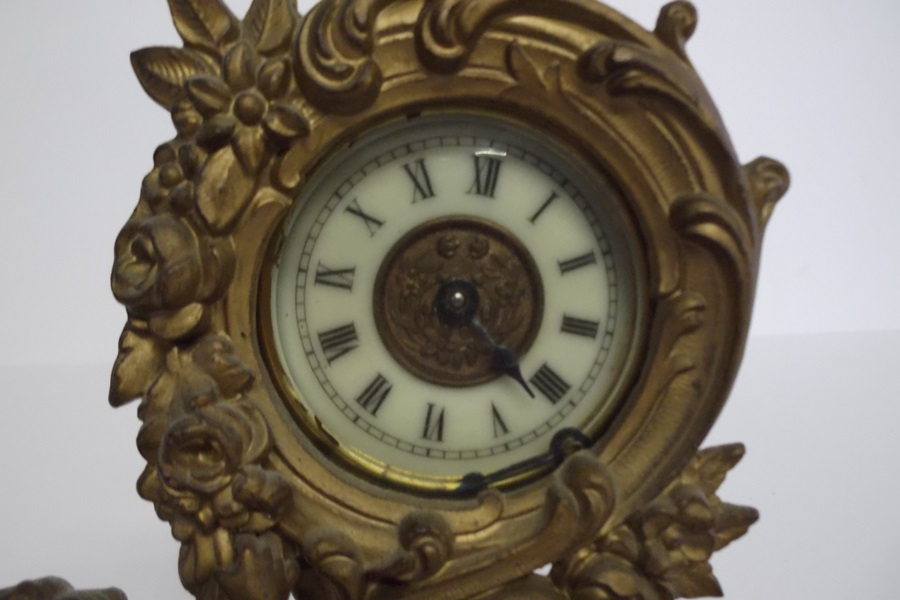 Ansonia Empire Style Cherub Mantel Clock